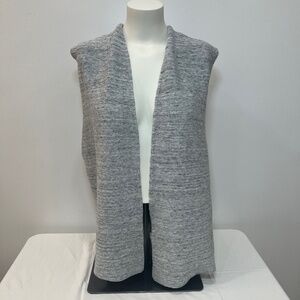 J. Jill cotton and modal grey sweater vest
